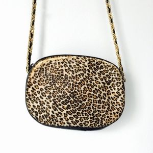 L.J. Simone New York Leopard Calf Hair Crossbody